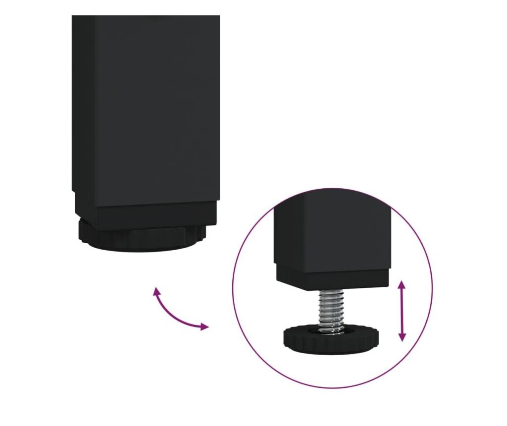 Stolić za kavu, dimljeni hrast, 100x49x45 cm, obrađeno drvo - 7