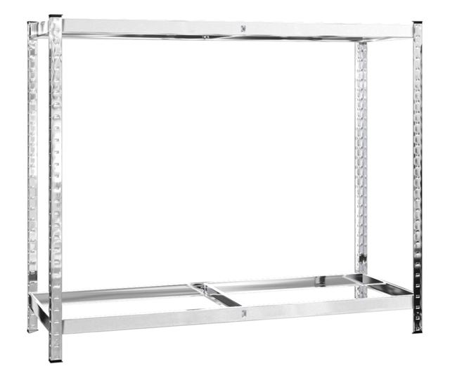 Stalci za gume s 2 razine 2 kom srebrni 110x40x110 cm čelični