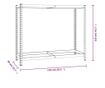 Stalci za gume s 2 razine 3 kom srebrni 110x40x110 cm čelični