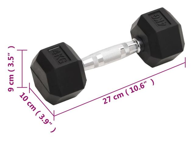 2 db öntöttvas súlyzó 8 kg