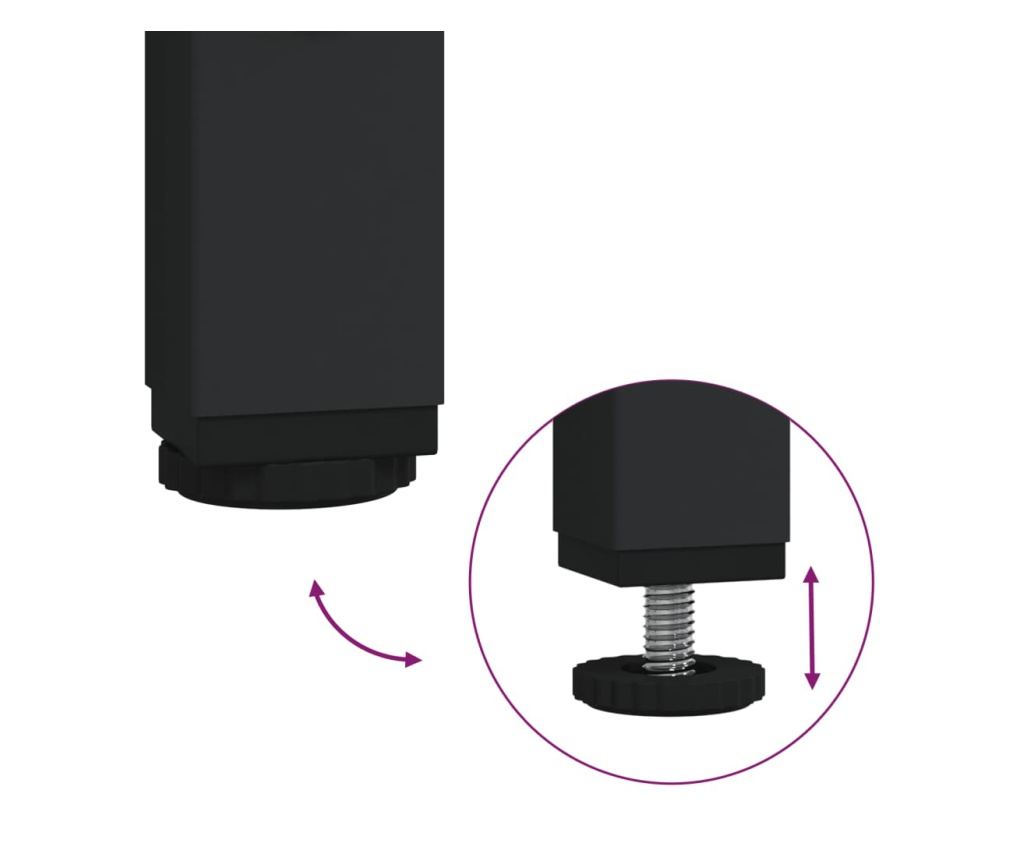 Stolić za kavu, smeđi hrast, 80x80x40 cm, obrađeno drvo - 7