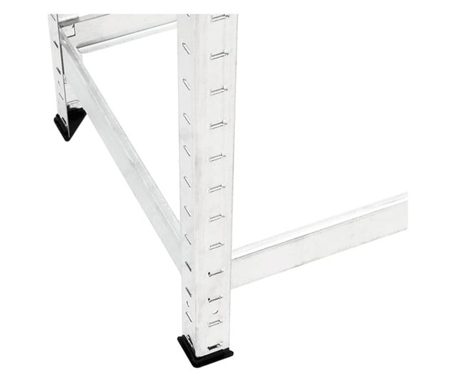Stalci za gume s 2 razine 3 kom srebrni 110x40x110 cm čelični