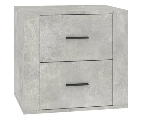 Нощно шкафче, бетонно сиво, 50x39x47 см