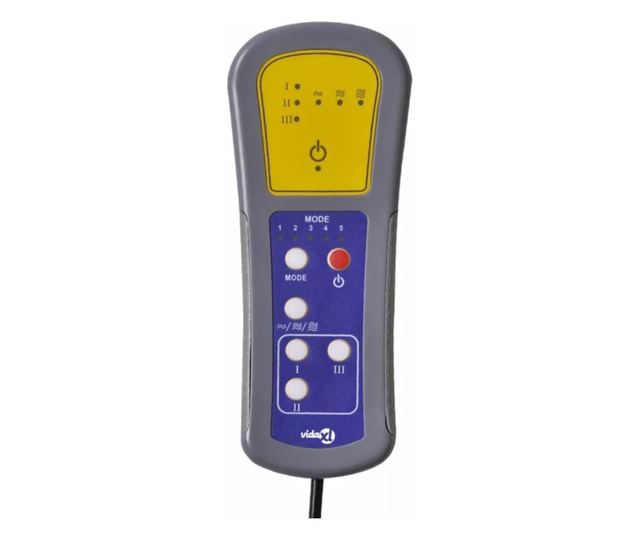 Masazni fotelj z nagibom in dvigom, svetlo siva, tekstil