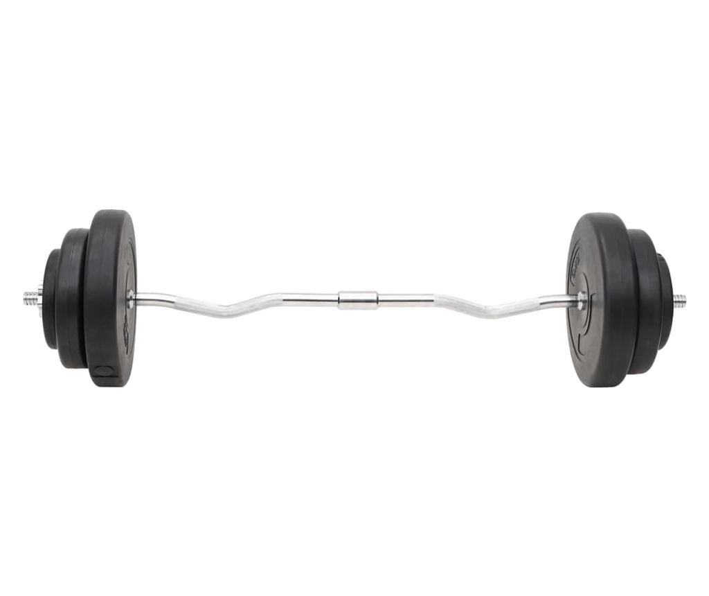 Dvoručni i jednoručni uteg s pločama 60 kg - 4