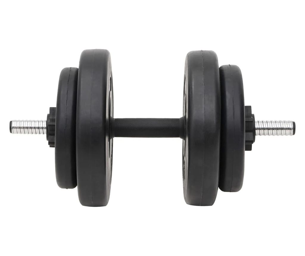 Dvoručni i jednoručni uteg s pločama 60 kg - 5