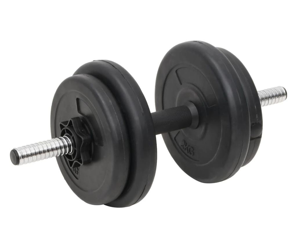 Dvoručni i jednoručni uteg s pločama 60 kg - 7