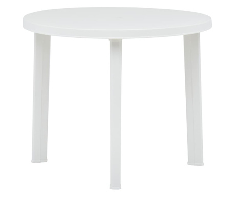 fehér műanyag kerti asztal 89 cm