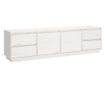 Comodă TV, alb, 176x37x47,5 cm, lemn masiv de pin
