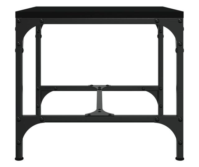 Masuta de cafea, negru, 50x50x35 cm, lemn compozit