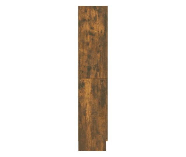 füstös tölgyszínű szerelt fa könyvszekrény 82,5x30,5x150 cm