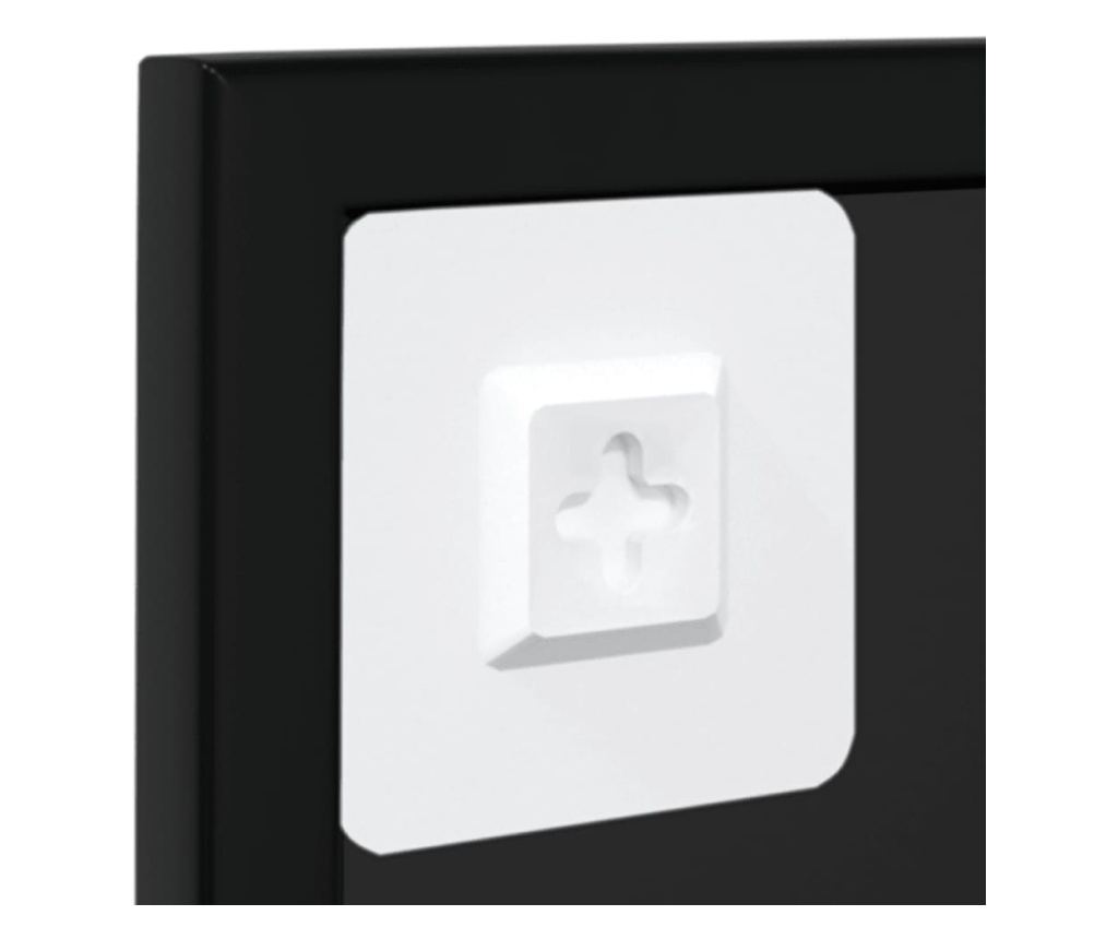 Стенни огледала, 2 бр., Черни, 100x60 см, Метал - 7