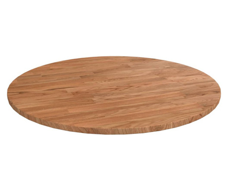 Blat de masă rotund maro deschis Ø50x1,5 cm lemn stejar tratat