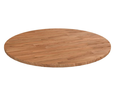 Okrugla stolna ploča smeđa Ø70x1,5 cm tretirana hrastovina