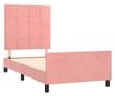 Легло с табла, розово, 100x200 см, кадифе thumbnail 4