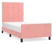 Легло с табла, розово, 100x200 см, кадифе thumbnail 2