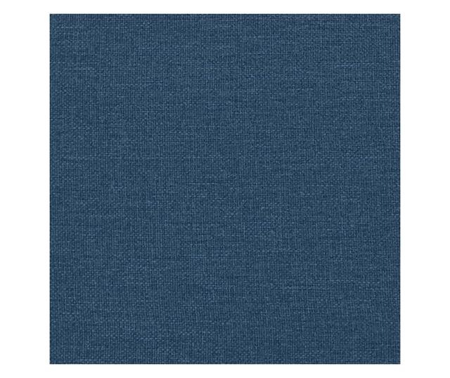 kék szövet ágykeret fejtámlával matrac nélkül 140x200 cm