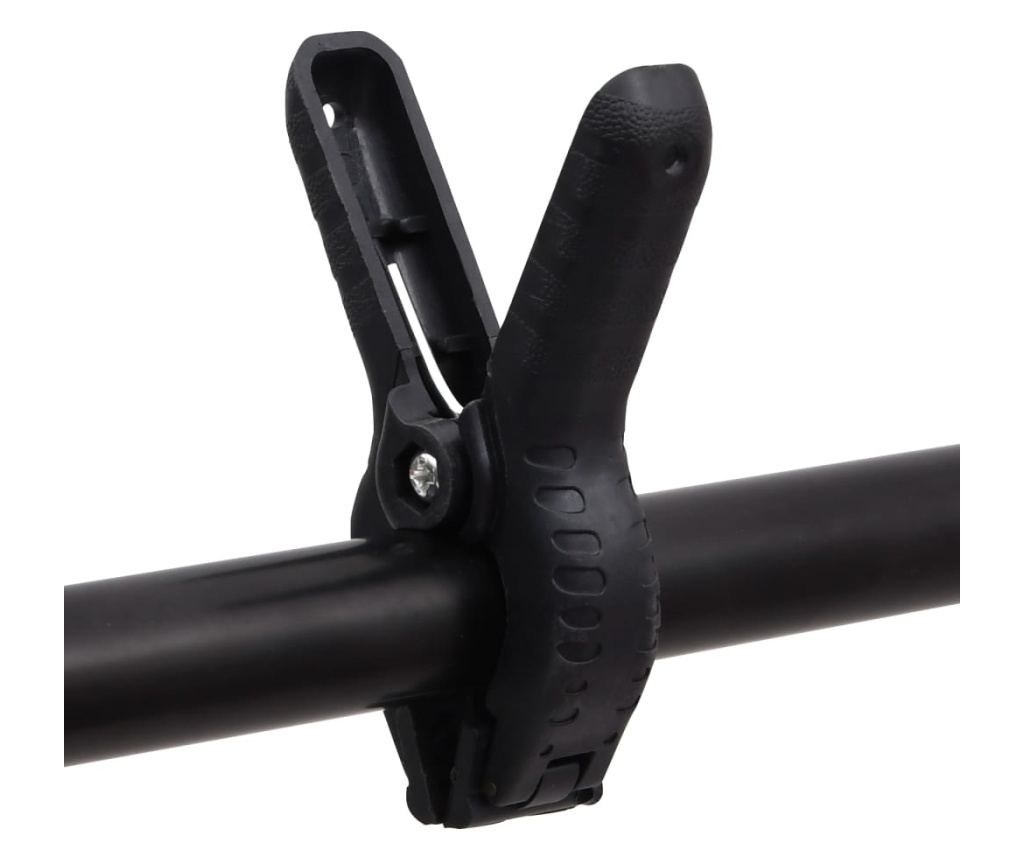 Stalak za pozadinu u obliku slova T crni 201x60x(70-200) cm - 7