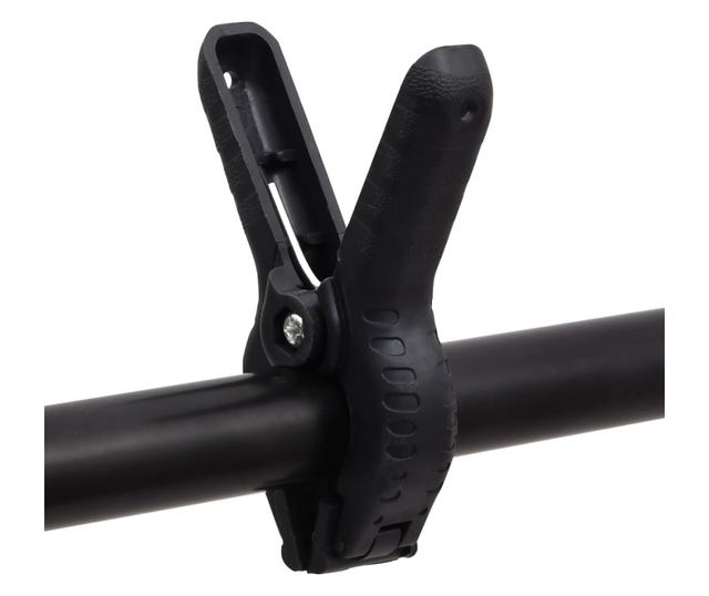 Stalak za pozadinu u obliku slova T crni 201x60x(70-200) cm