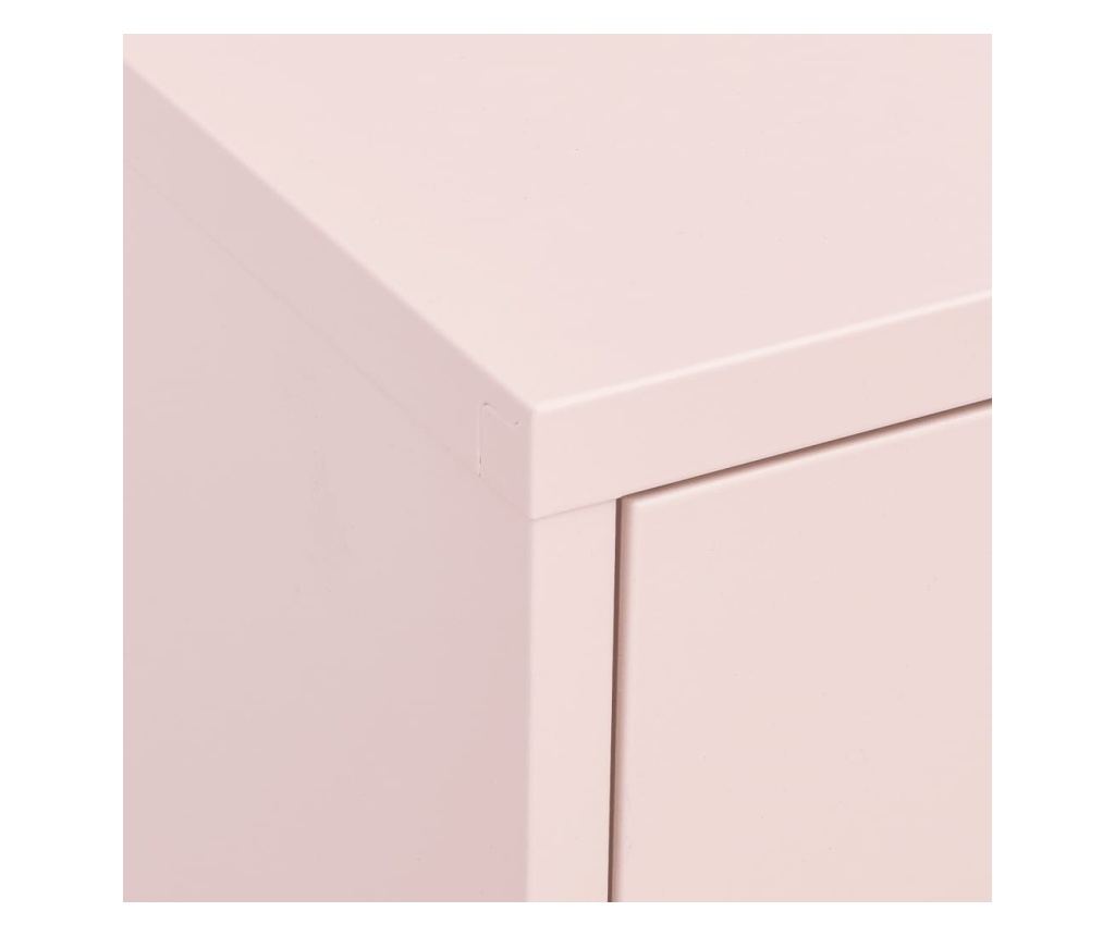 rózsaszín acél tárolószekrény 80 x 35 x 101,5 cm - 15