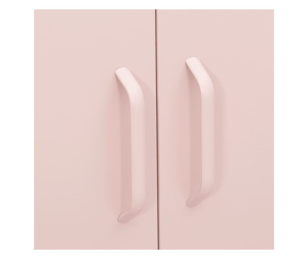 rózsaszín acél tárolószekrény 80 x 35 x 101,5 cm - 17