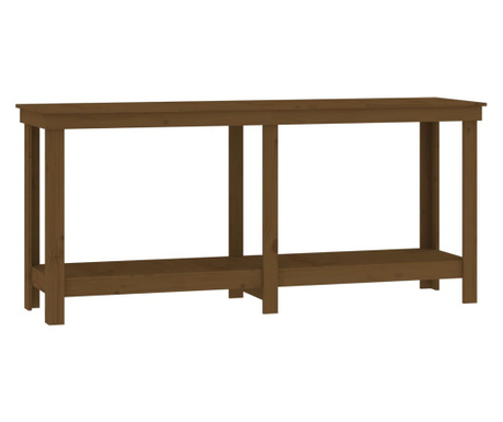 Delovna miza medeno rjava 180x50x80 cm trdna borovina
