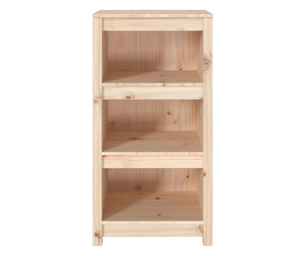 Βιβλιοθήκη, 50x35x97 εκ., Μασίφ Ξύλο Πεύκου - 5