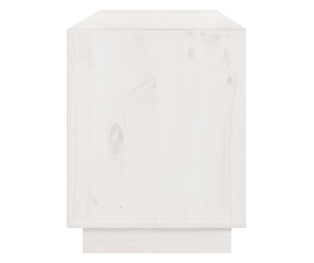Comodă TV, alb, 176x37x47,5 cm, lemn masiv de pin