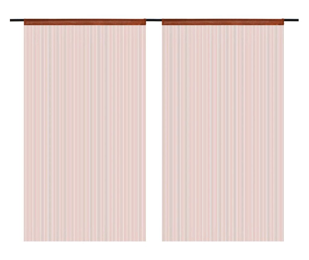 Končane Zavjese 2 kom 100x250 cm Smeđe - 4