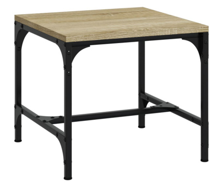 sonoma tölgy színű szerelt fa kisasztal 40x40x35 cm