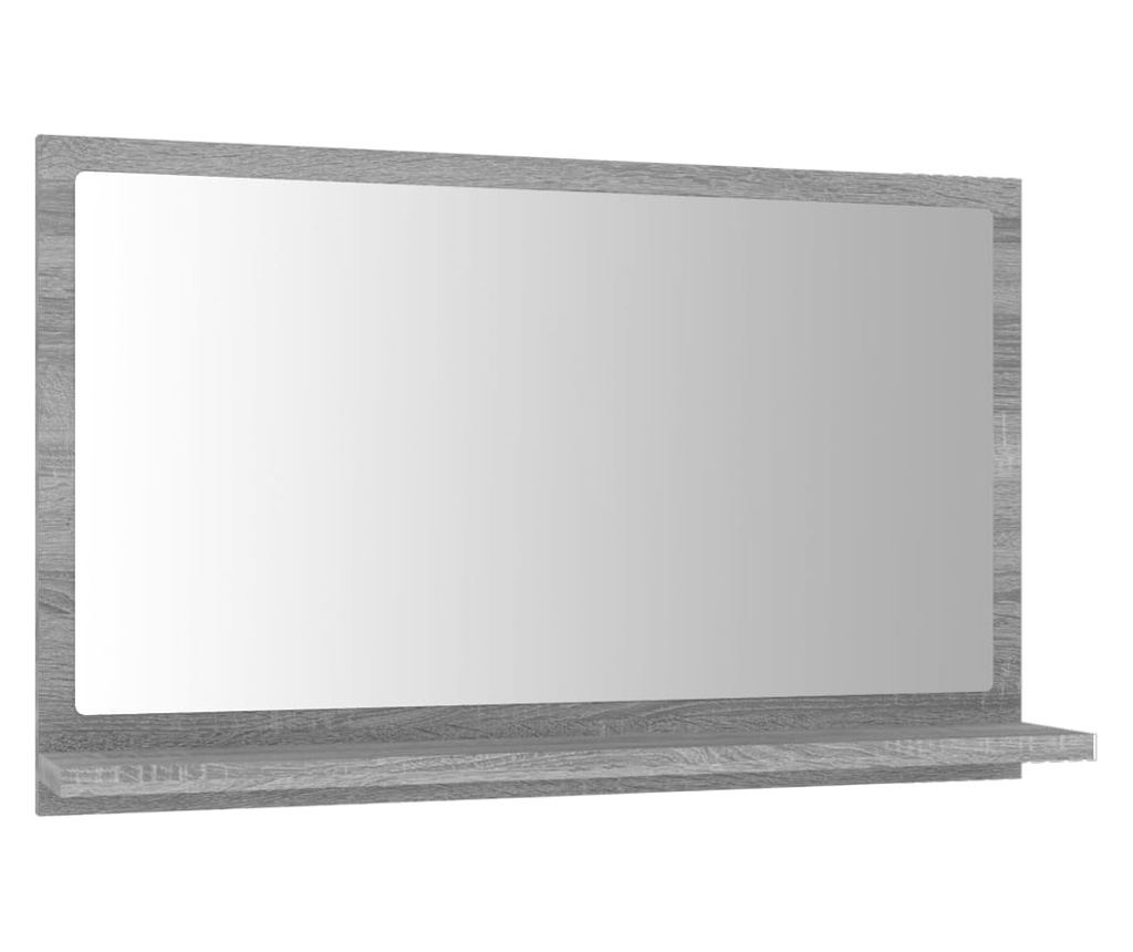 Καθρέφτης Μπάνιου, Sonoma Gray, 60x10.5x37 εκ., Συνθετικό Ξύλο - 2