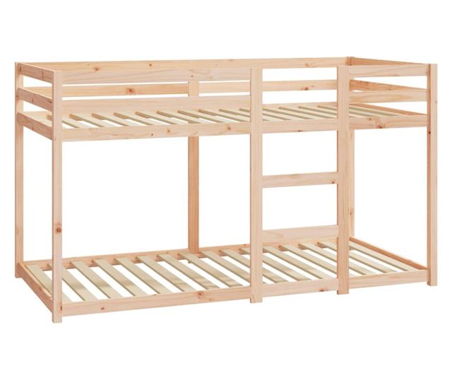 Двуетажно легло, 90x190 см, борово дърво масив