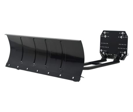 Snežni plug za štirikolesnik 120x38 cm črn