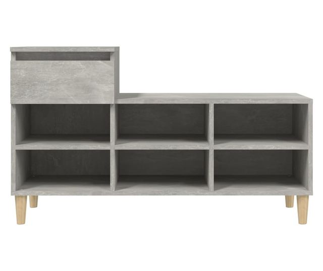 Ormarić za cipele boja betona 102x36x60 cm konstruirano drvo