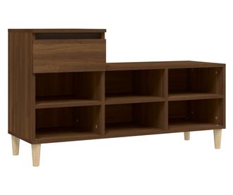 Ormarić za cipele boja hrasta 102x36x60 cm konstruirano drvo