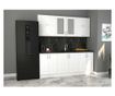 Corp superior de bucatarie Sani Kvadric 30x72 cm Alb MDF