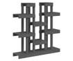 Stalak za biljke sivi 104,5 x 25 x 109,5 cm od masivne borovine
