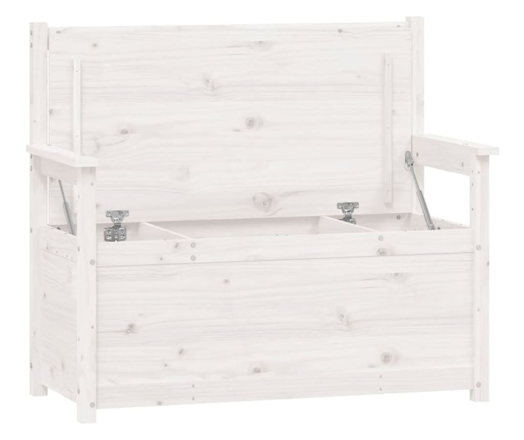 fehér tömör fenyőfa pad 112,5 x 51,5 x 96,5 cm - 9