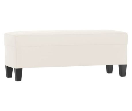 Klupa bež 100x35x41 cm od mikrovlakana 