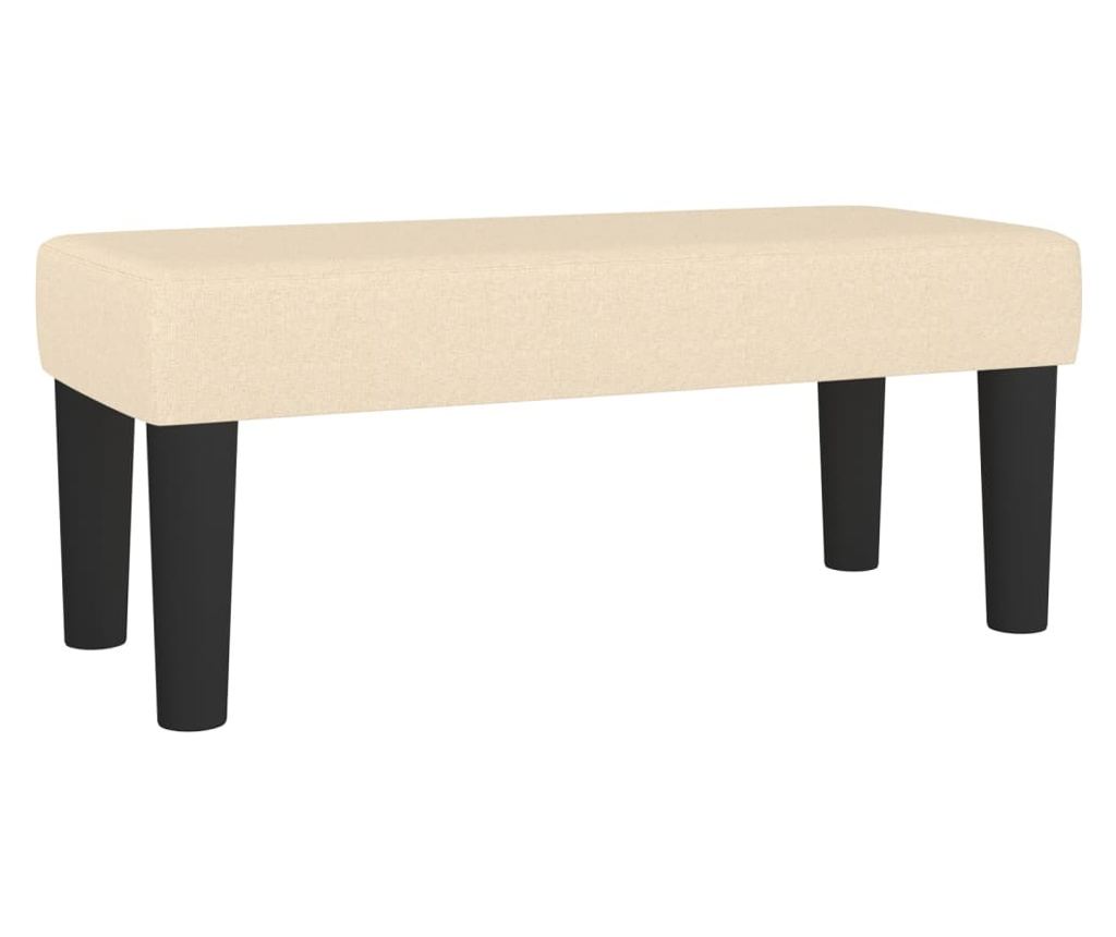 Box spring krevet s madracom, krem, 80x200 cm, tekstil - 8