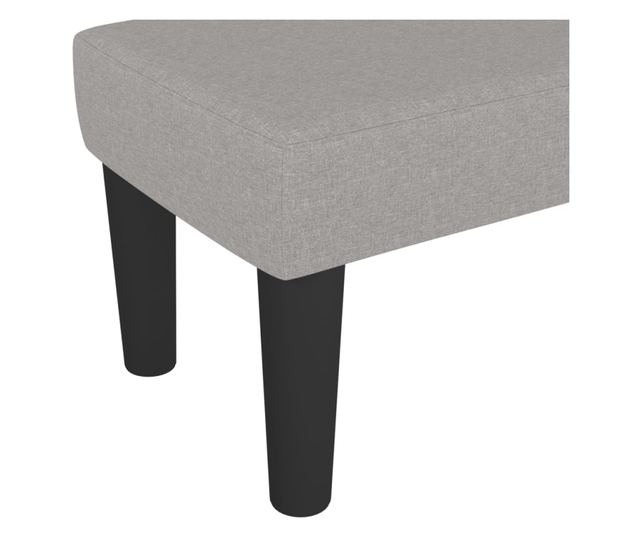 világosszürke szövet pad 100 x 30 x 30 cm
