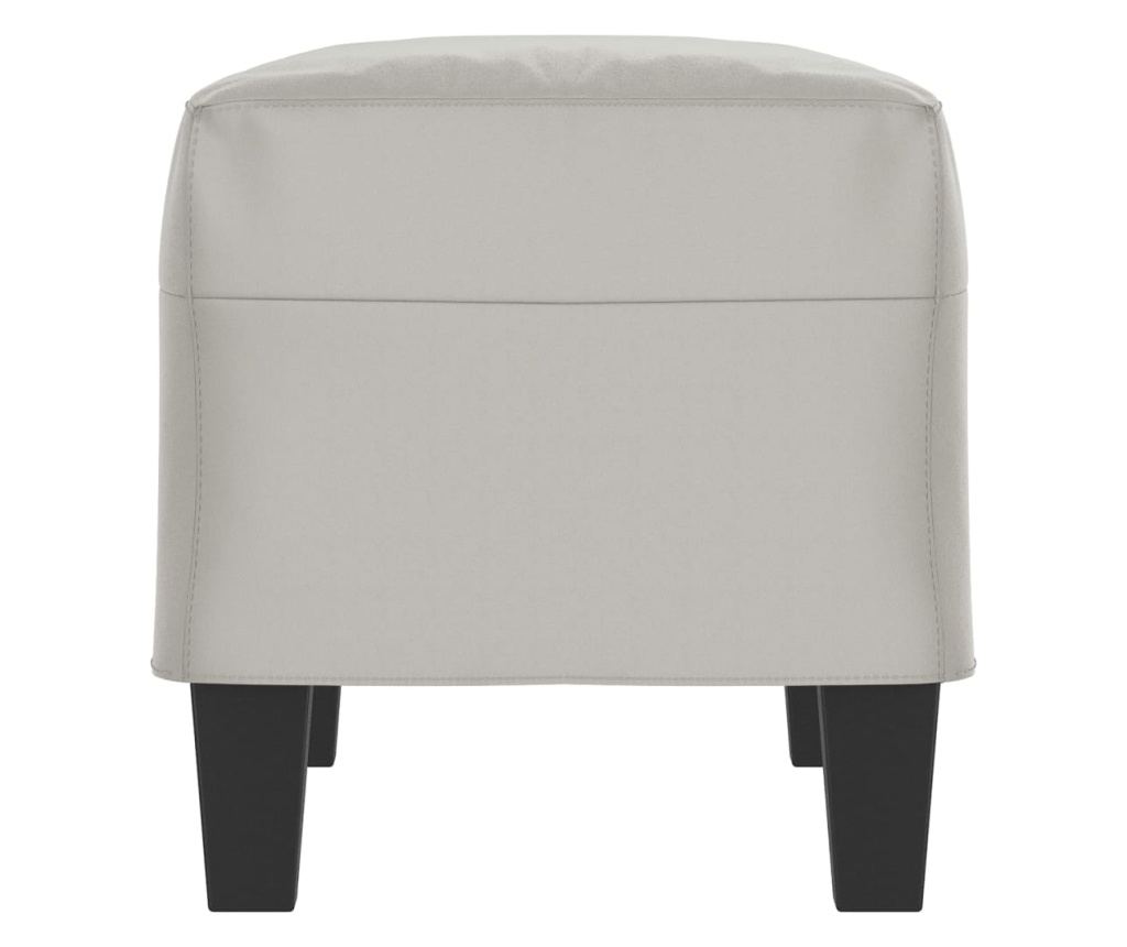 világosszürke mikroszálas szövet pad 70 x 35 x 41 cm - 6