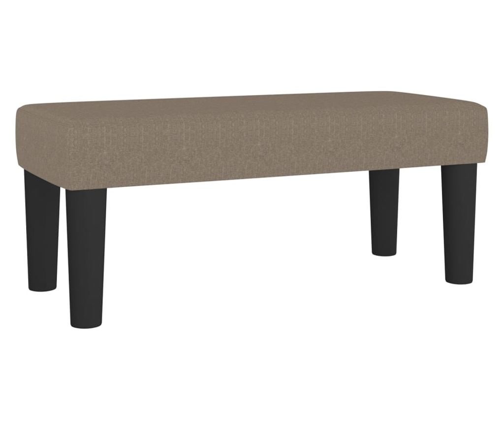 Pat box spring cu saltea, gri taupe, 100x200 cm, textil - 8