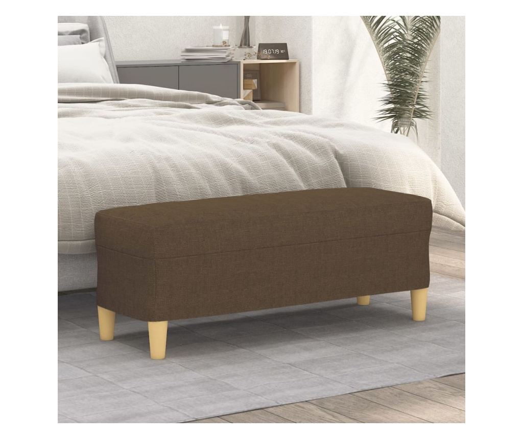 barna szövet pad 100 x 35 x 41 cm - 2