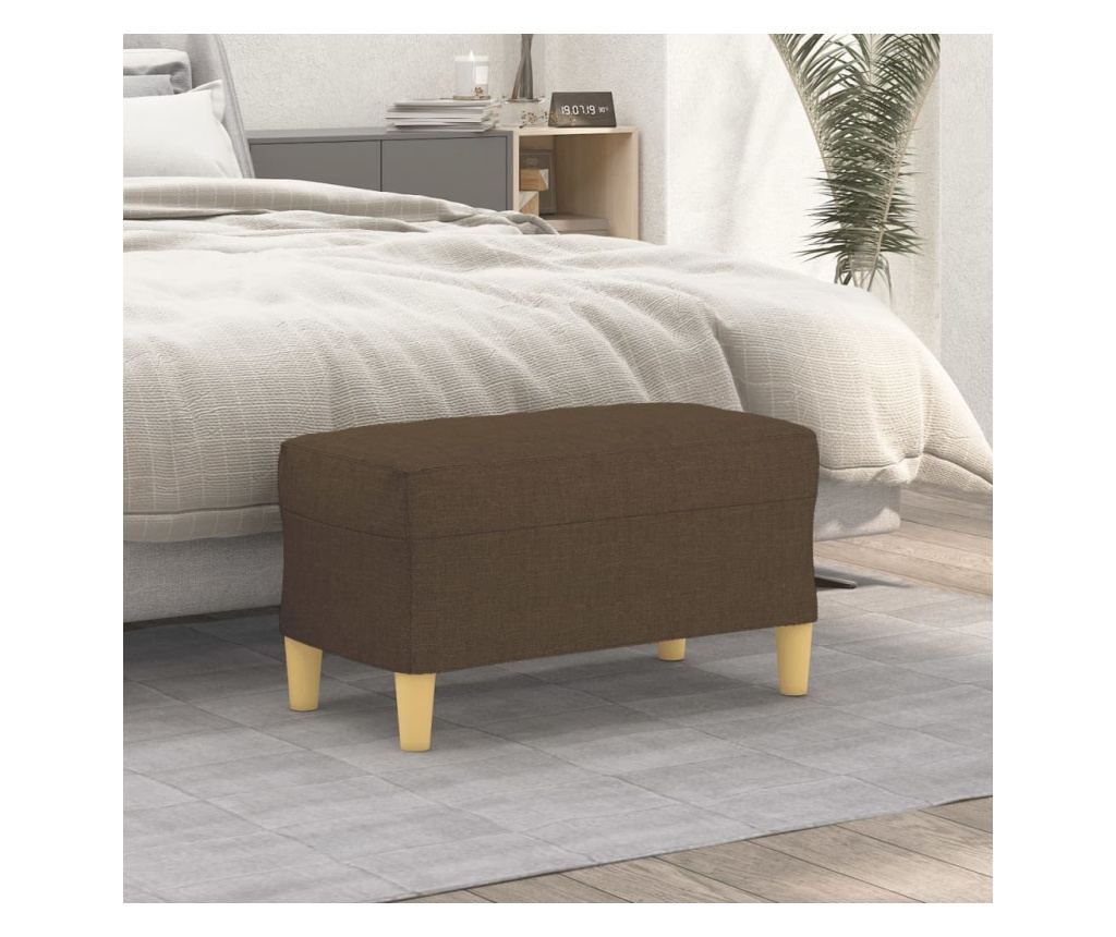 barna szövet pad 70 x 35 x 41 cm - 2