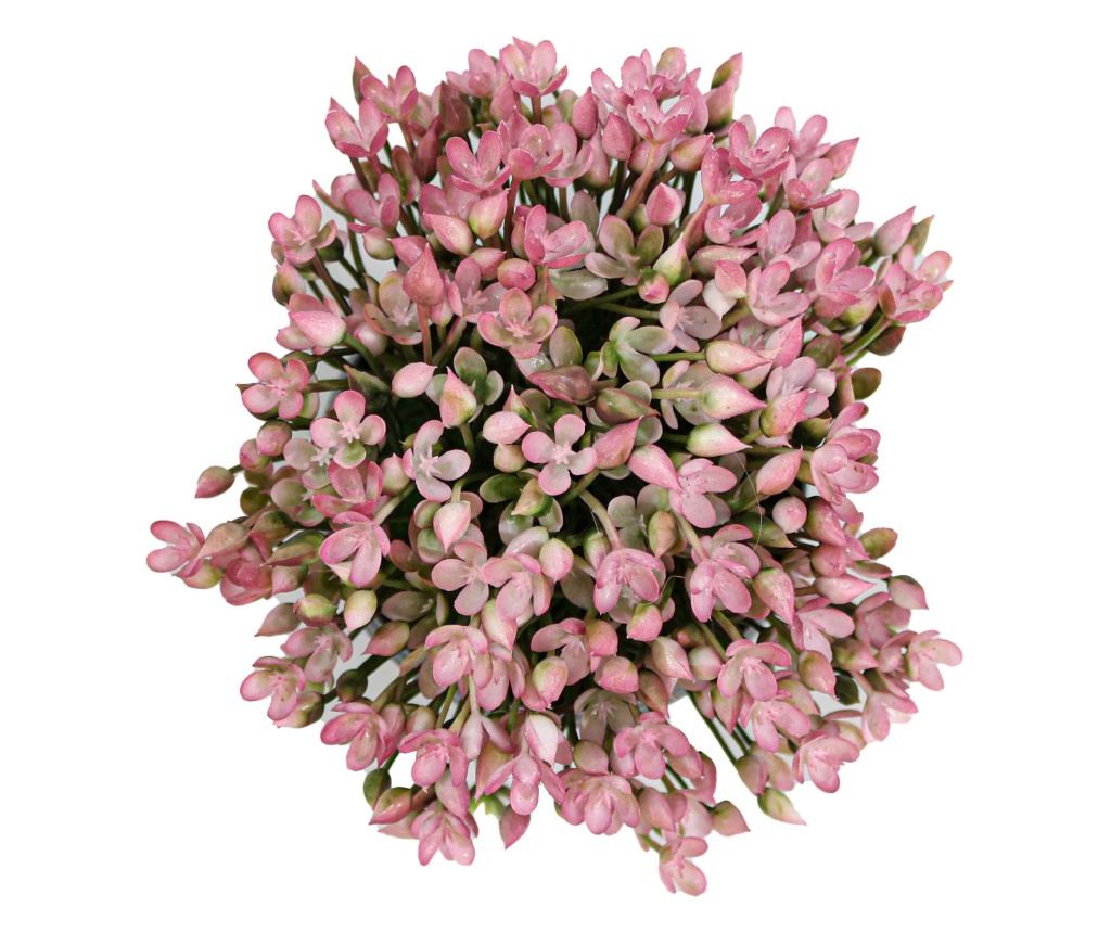 Virágcserép, rózsaszín, műanyag, 16Cm - 2