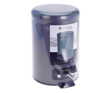 Bathroom Solutions hulladékgyűjtő, fém, 24x17x25 cm, 3 l, kék