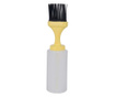 Pácolókefe BBQ adagolóval, polipropilén/szilikon, 5,7x23,5 cm, sárga/fekete színű