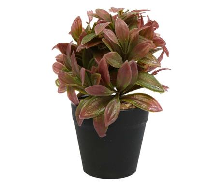 Cserepes virágcsokor, lila, műanyag, 20cm