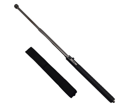 Автоматична телескопична палка IdeallStore®, 65 см, с вградена защита, черна